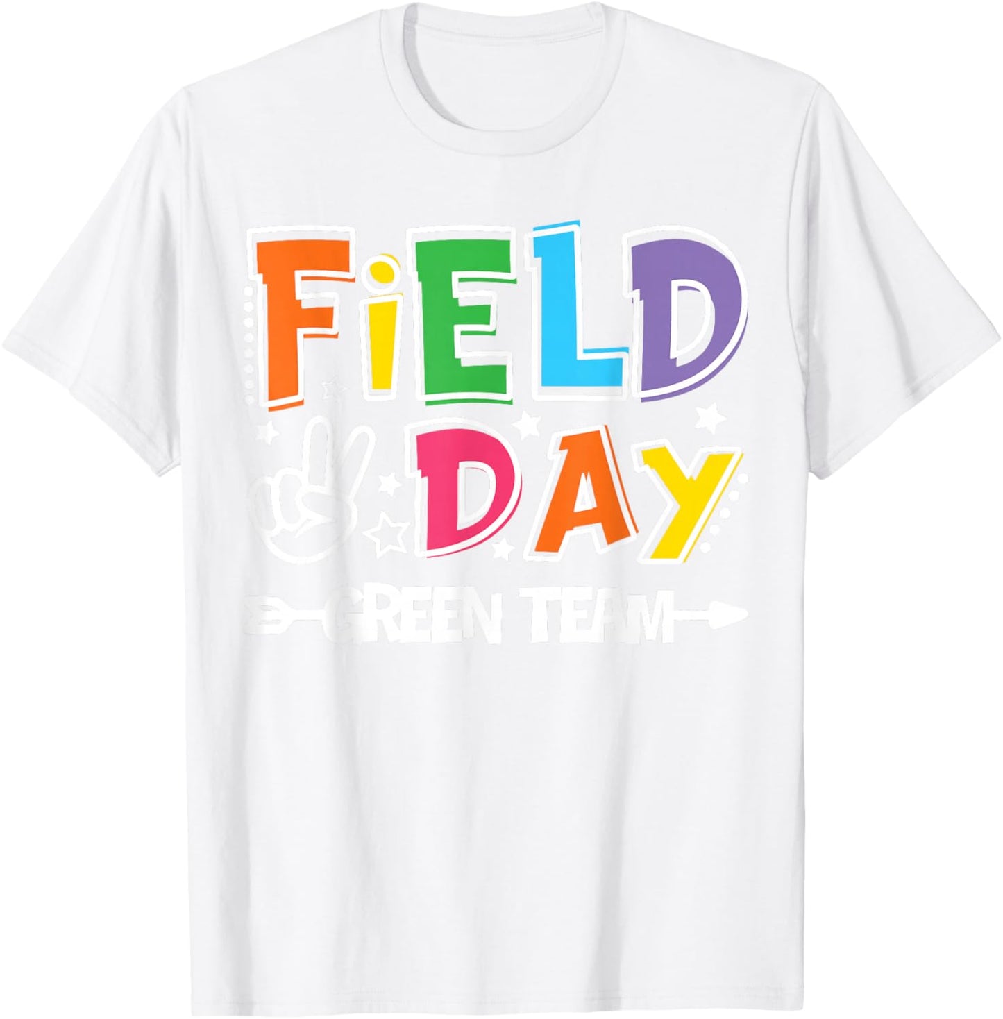 Field Day Green Team Funny for Teacher Kids Field Day Games T-Shirt - T-Shirt | White