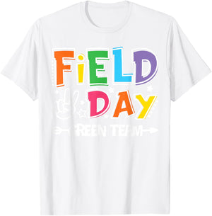 Field Day Green Team Funny for Teacher Kids Field Day Games T-Shirt - T-Shirt | White