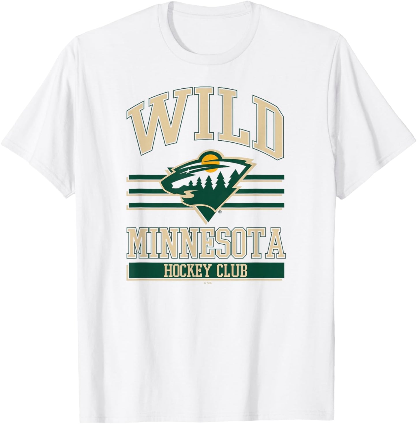 Minnesota Wild Hockey Club Red Officially Licensed T-Shirt - T-Shirt | White