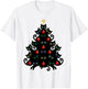Cat Christmas Tree X-Mas Holiday Kitten Funny Black Cats Men Women Kids T-Shirt - T-Shirt | White