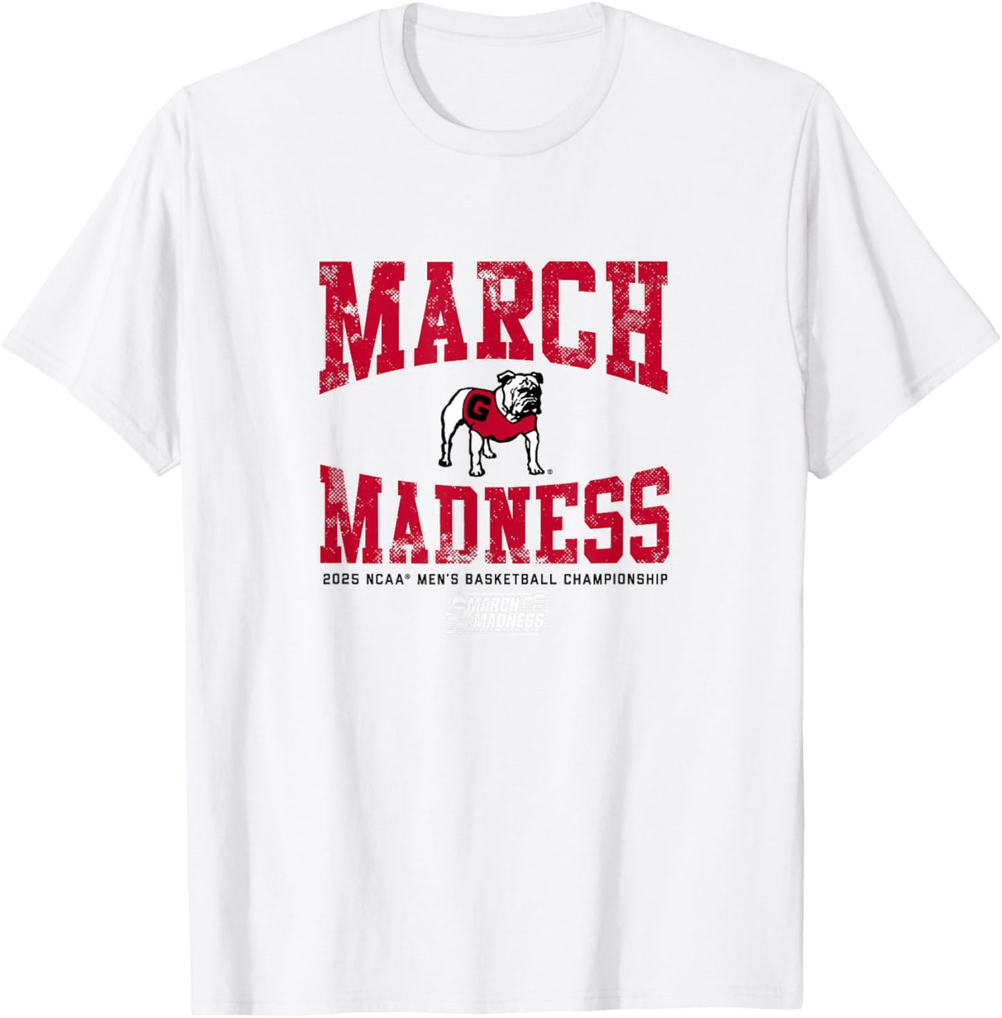 Georgia Bulldogs Basketball - March Madness 2025 - NCAA T-Shirt - T-Shirt | White