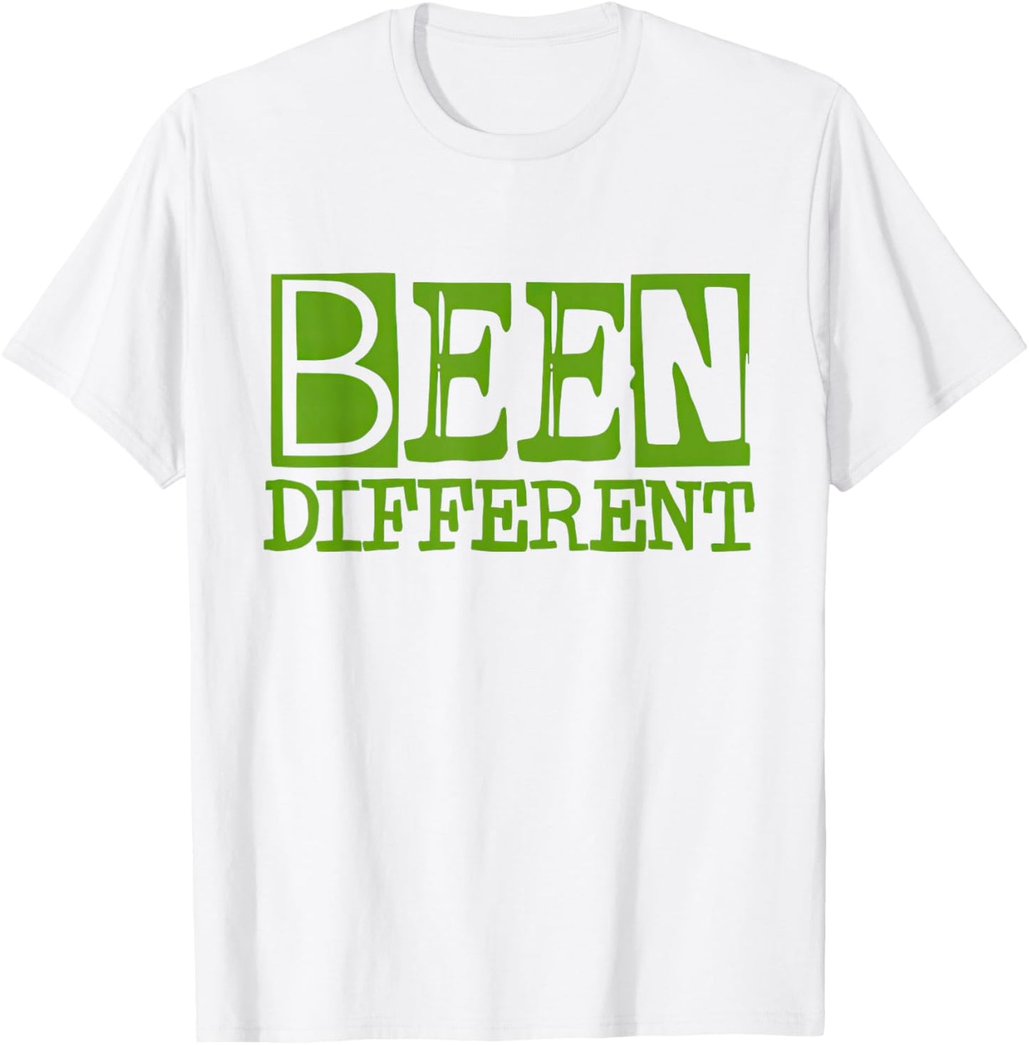 Chlorophyll Green White Color Match T-Shirt - T-Shirt | White