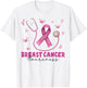 Pink Stethoscope Breast Cancer Awareness Nurse Scrub Women T-Shirt - T-Shirt | White