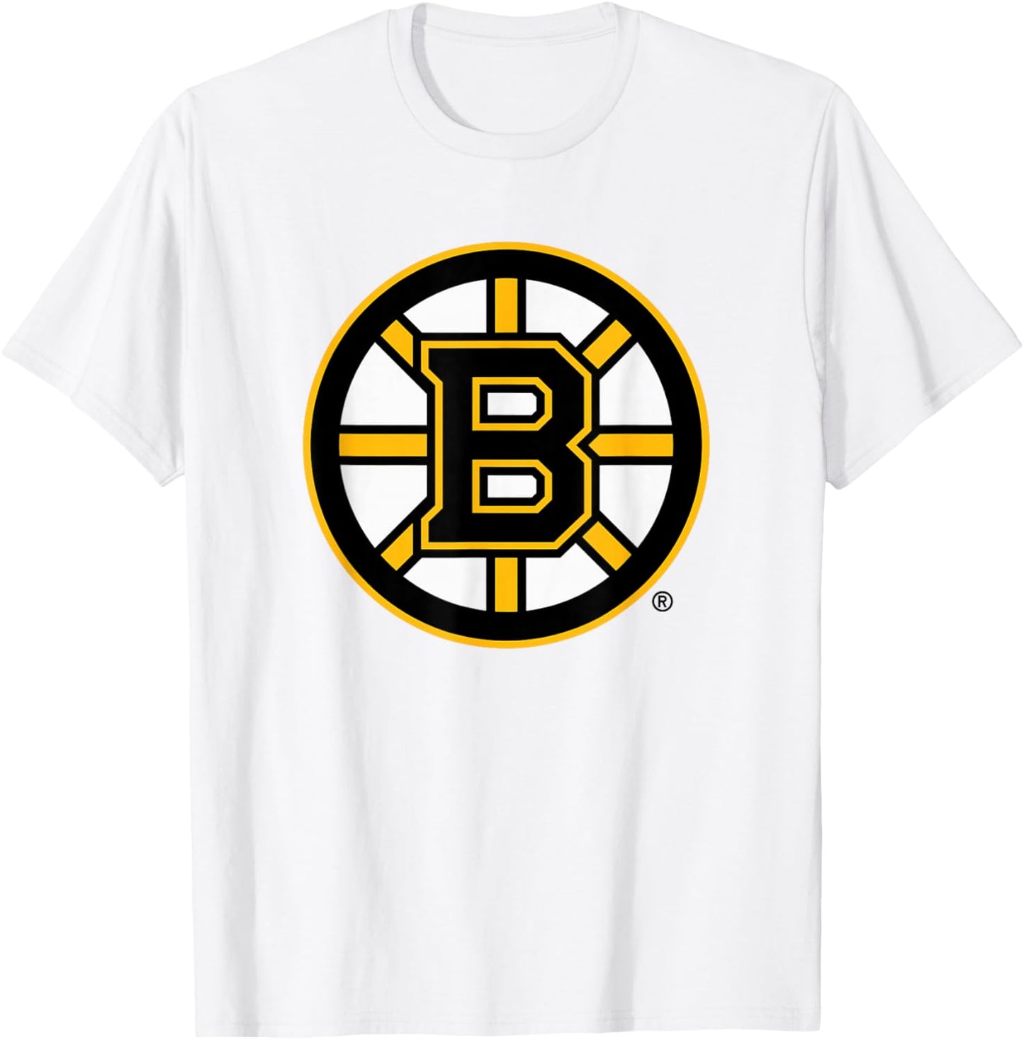 Boston Bruins Icon Gray Officially Licensed T-Shirt - T-Shirt | White