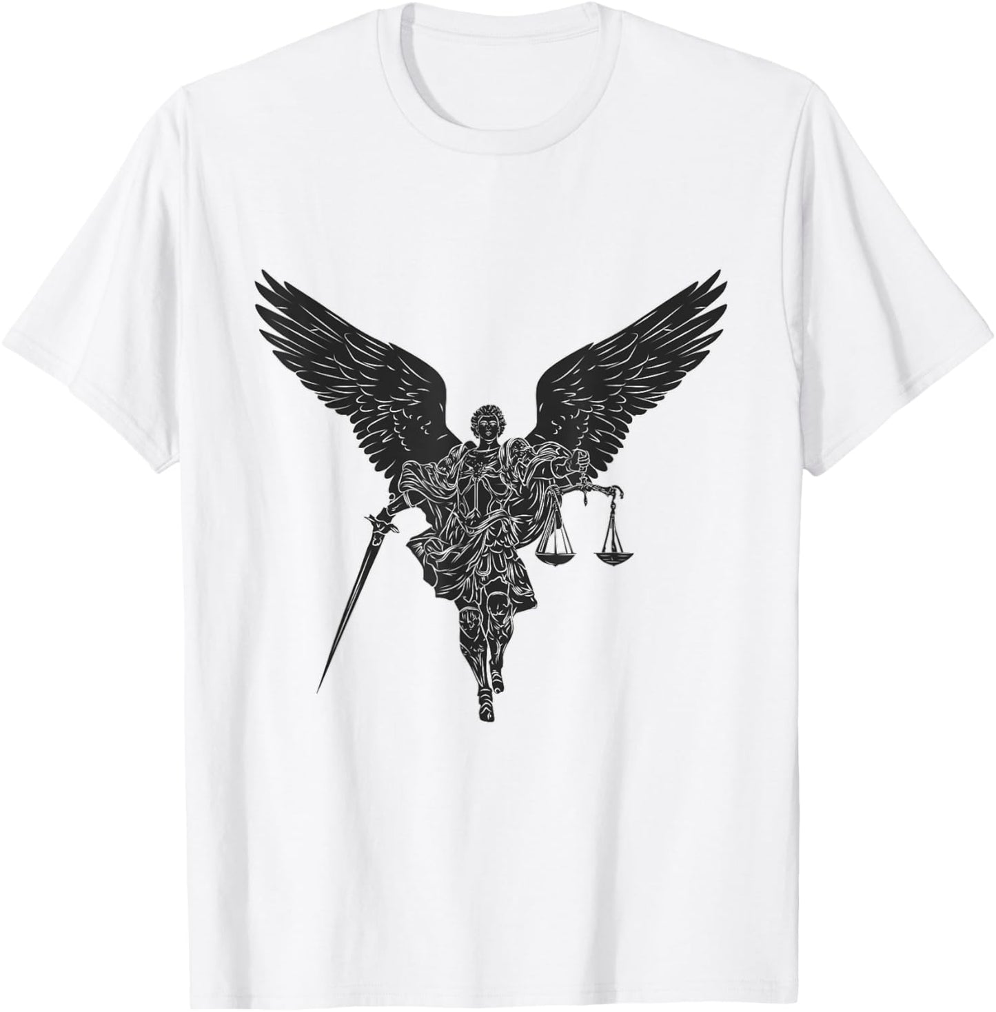 St Michael the archangel warrior of justice. Christian faith T-Shirt - T-Shirt | White