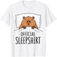 Capybara Official Sleep T-Shirt - T-Shirt | White