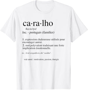 Caralho Définition Humour Portugais Expression Drôle T-Shirt - T-Shirt | White