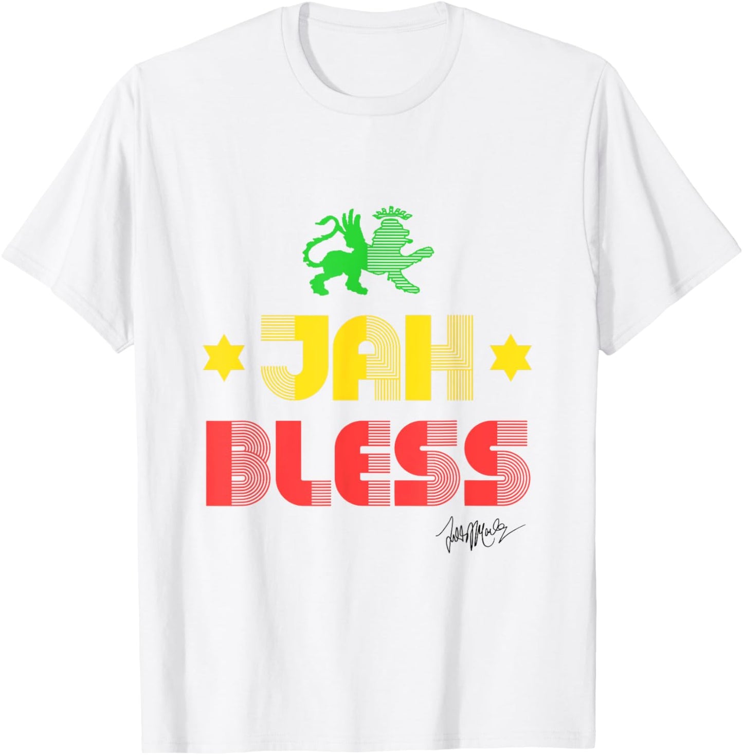 Ziggy Marley - Official Merchandise - Jah Bless T-Shirt - T-Shirt | White