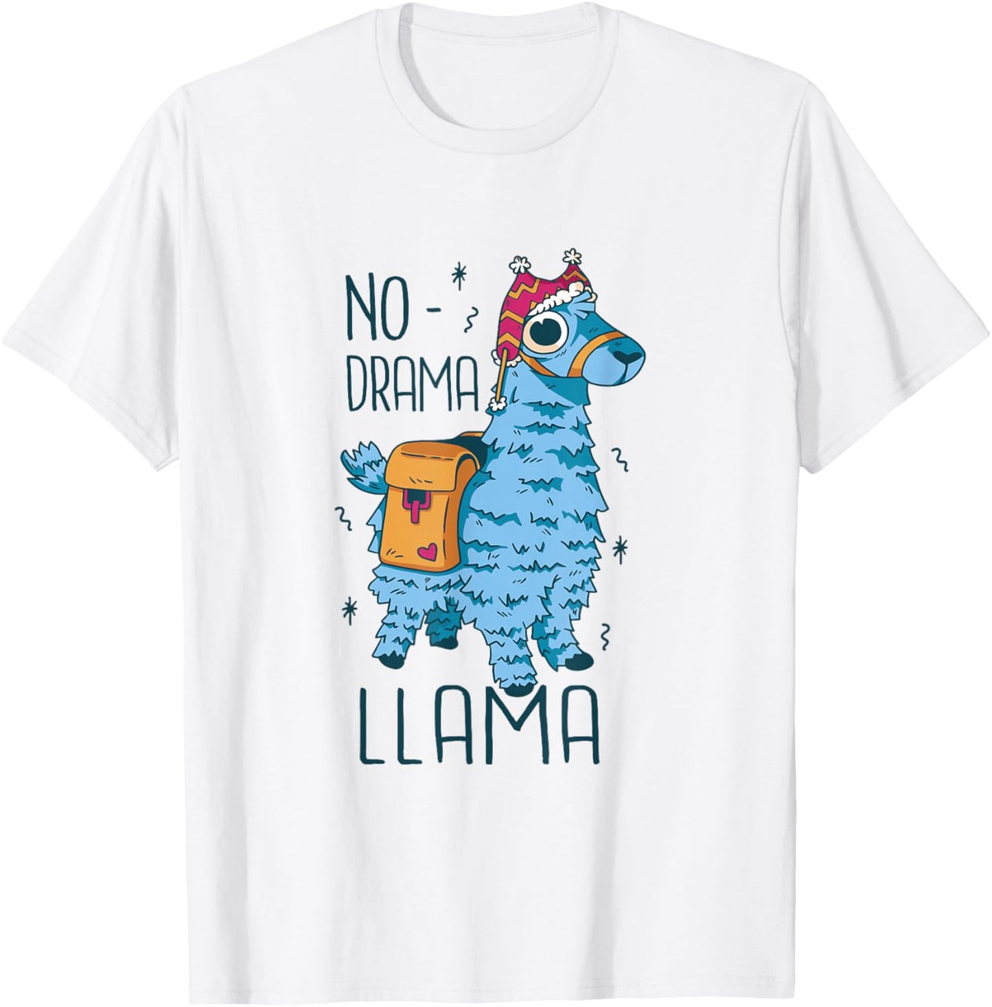 No Drama Lama T-Shirt - T-Shirt | White