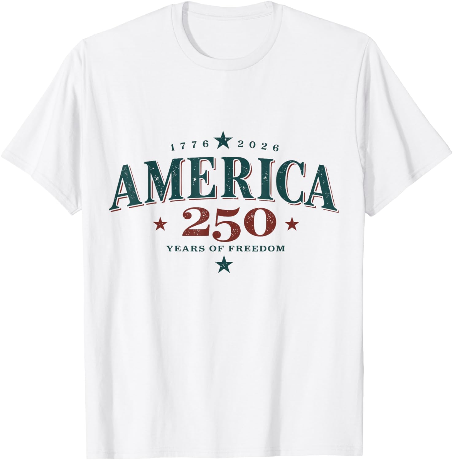 250th Anniversary 4th of July Patriotic Independence Day T-Shirt - T-Shirt | White