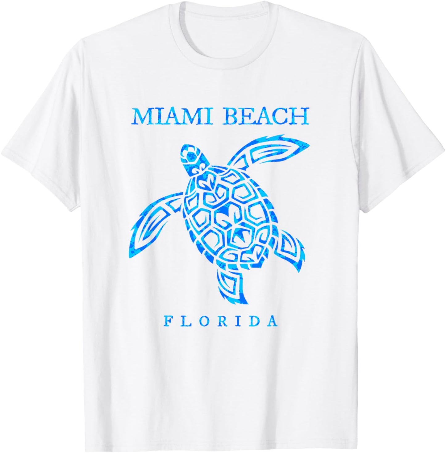 Miami Beach Florida Sea Turtle Boys Girls Toddler T-Shirt - T-Shirt | White