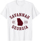 Savannah Georgia Est 1733 Vintage City T-Shirt - T-Shirt | White