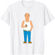 King Of The Hill Iconic Bill Dauterive Big Chest Portrait T-Shirt - T-Shirt | White