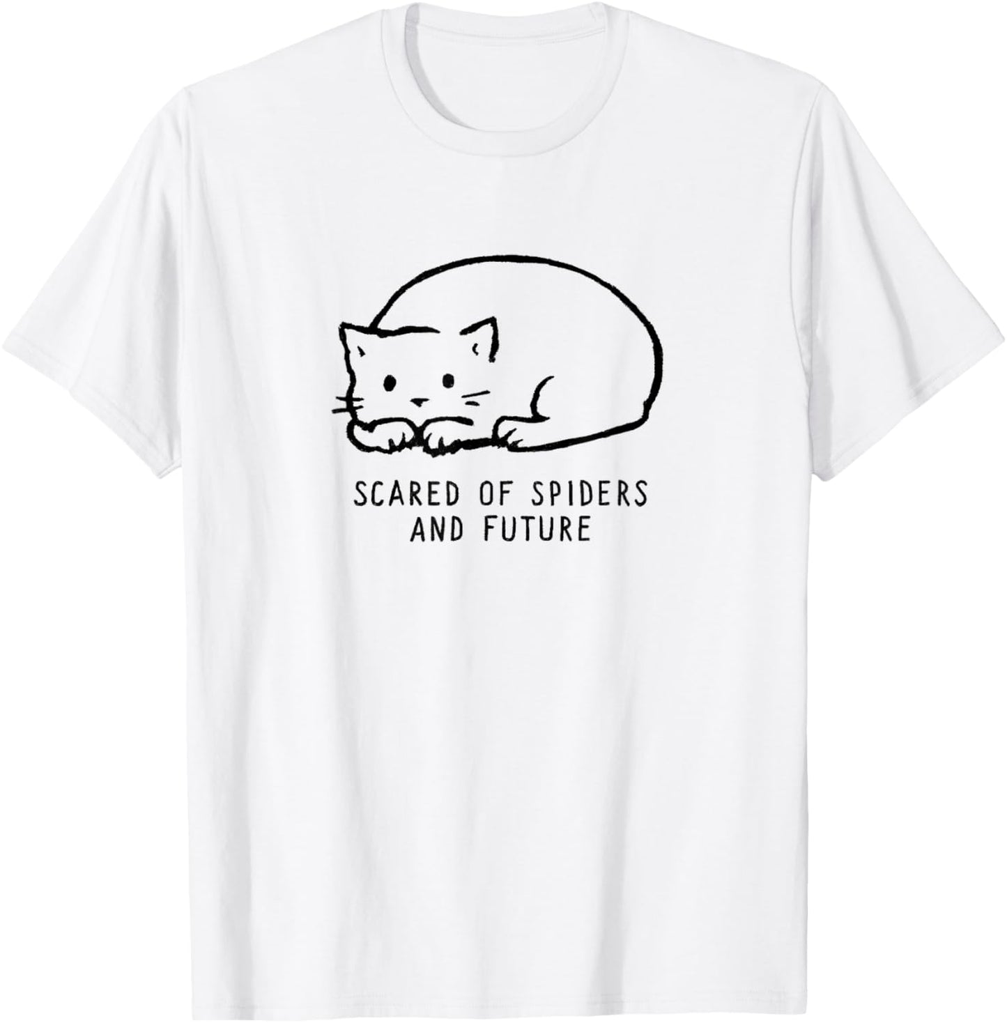 Threadless Fox Shiver Scared of Spiders And Future Graphic T-Shirt - T-Shirt | White