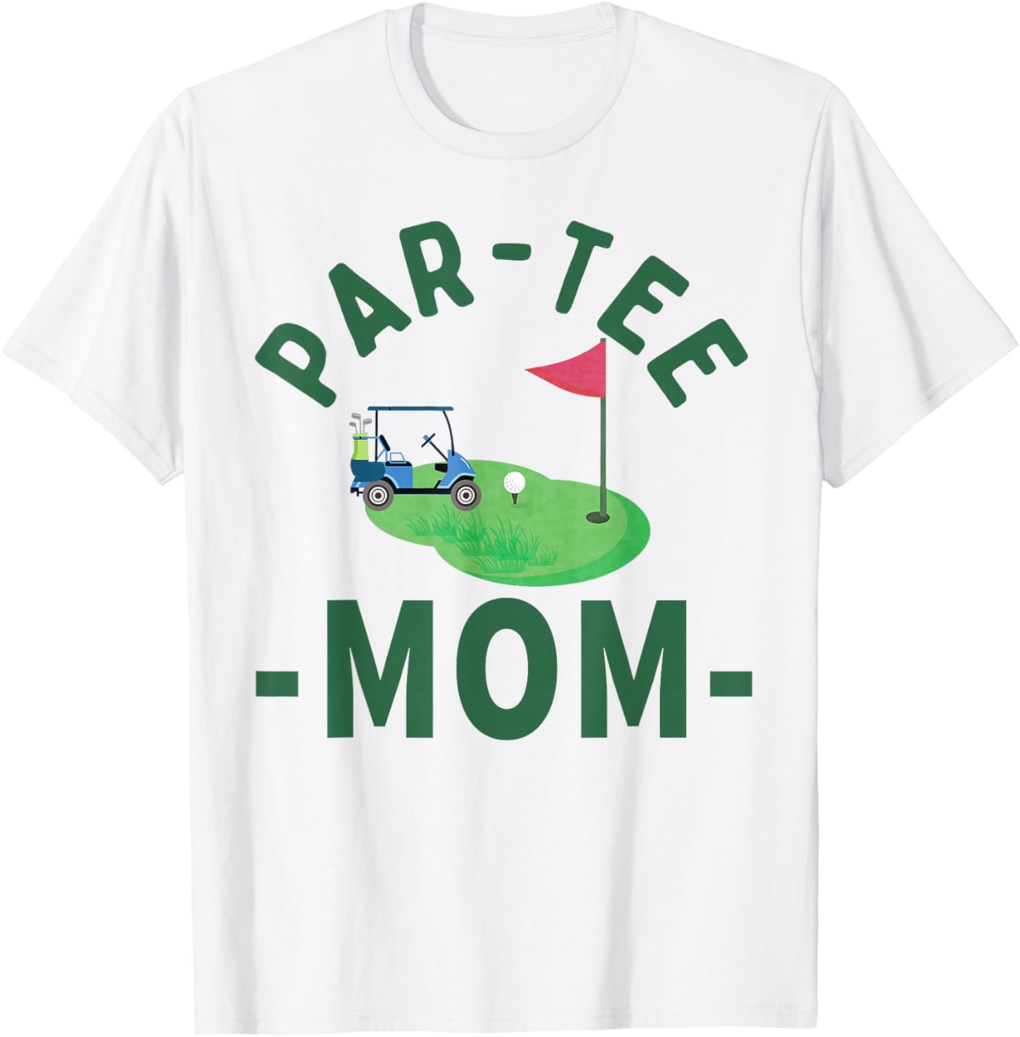 The Par Mom Hole in One Golf Parents Matching Family T-Shirt - T-Shirt | White
