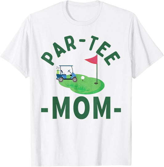 The Par Mom Hole in One Golf Parents Matching Family T-Shirt - T-Shirt | White