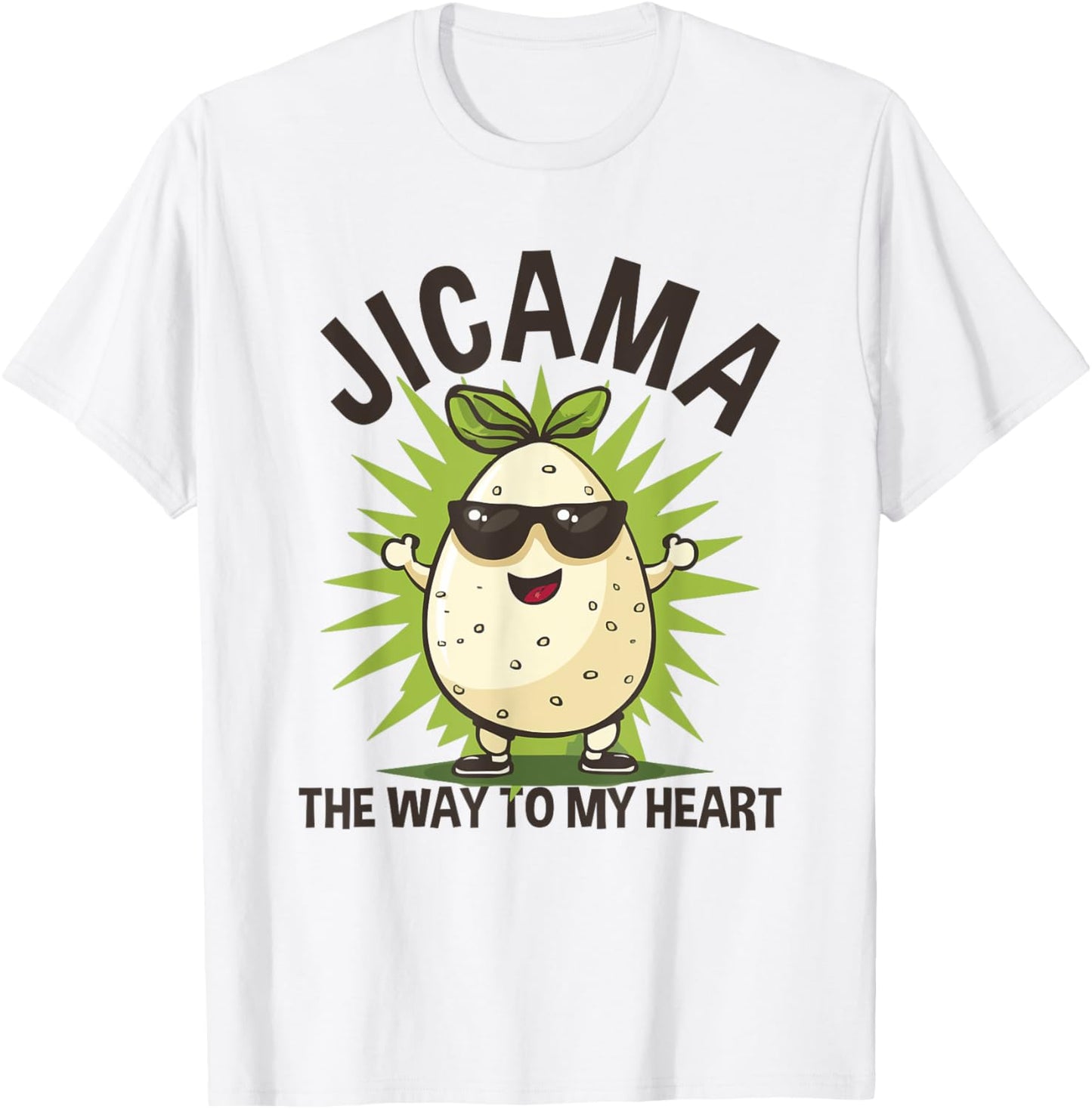 Jicama Turnip Way To My Heart Root Vegetable T-Shirt - T-Shirt | White