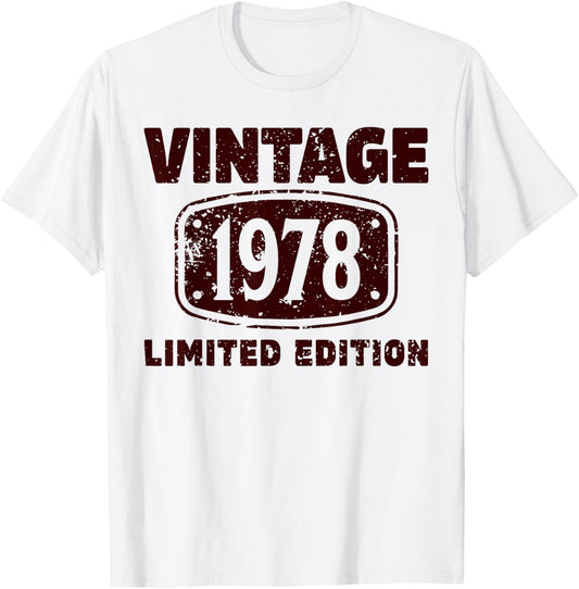 1978 48 Ans Homme Femme Cadeau Anniversaire Homme 1978 T-Shirt - T-Shirt | White