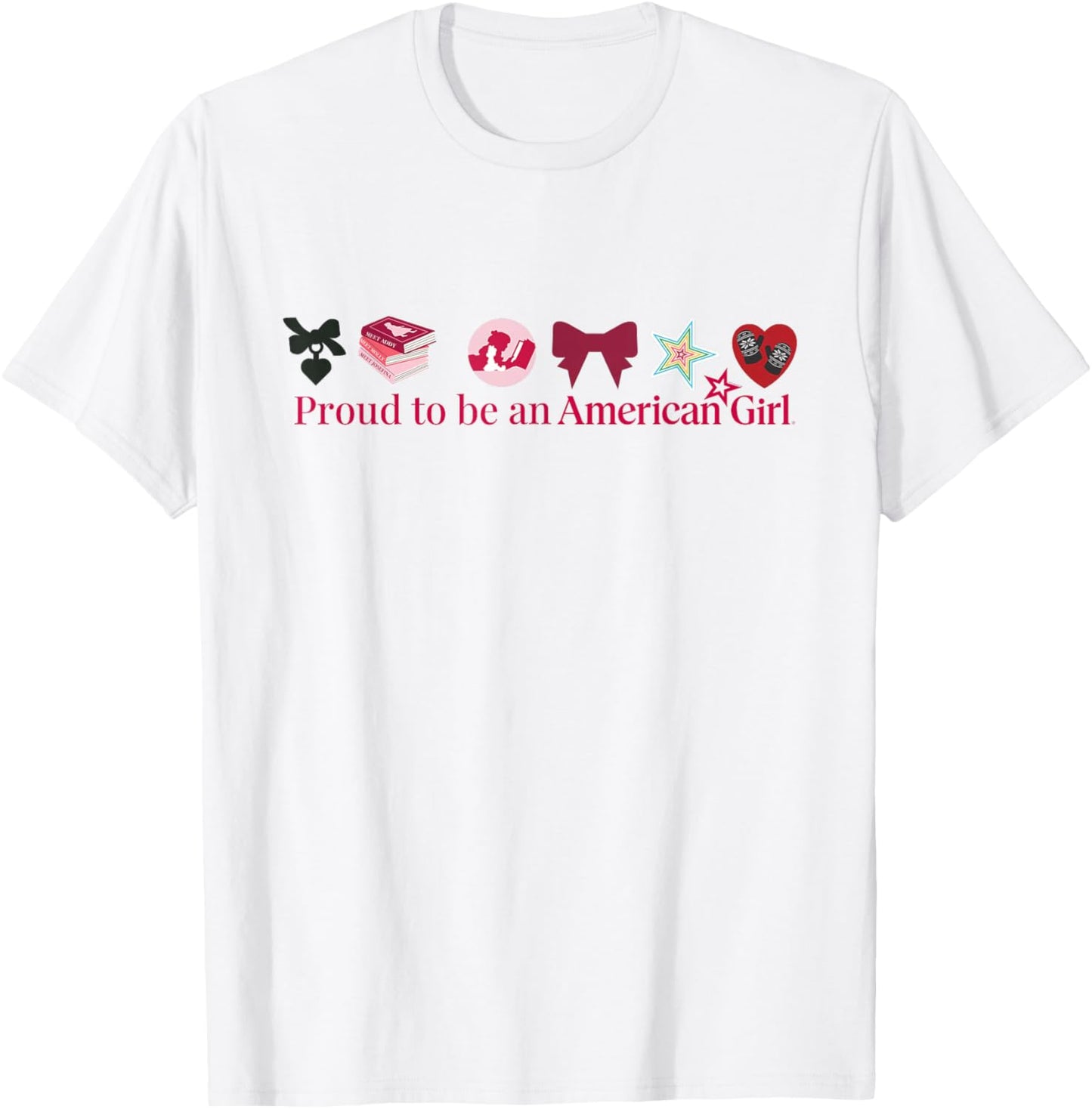American Girl - Proud to be an American Girl Icons T-Shirt - T-Shirt | White