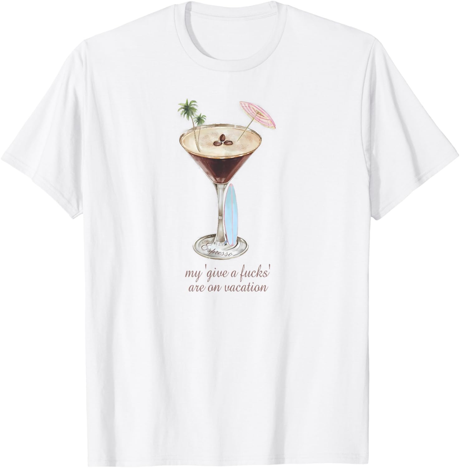 Espresso Martini Shirt For Vacation Girl Women T-Shirt - T-Shirt | White