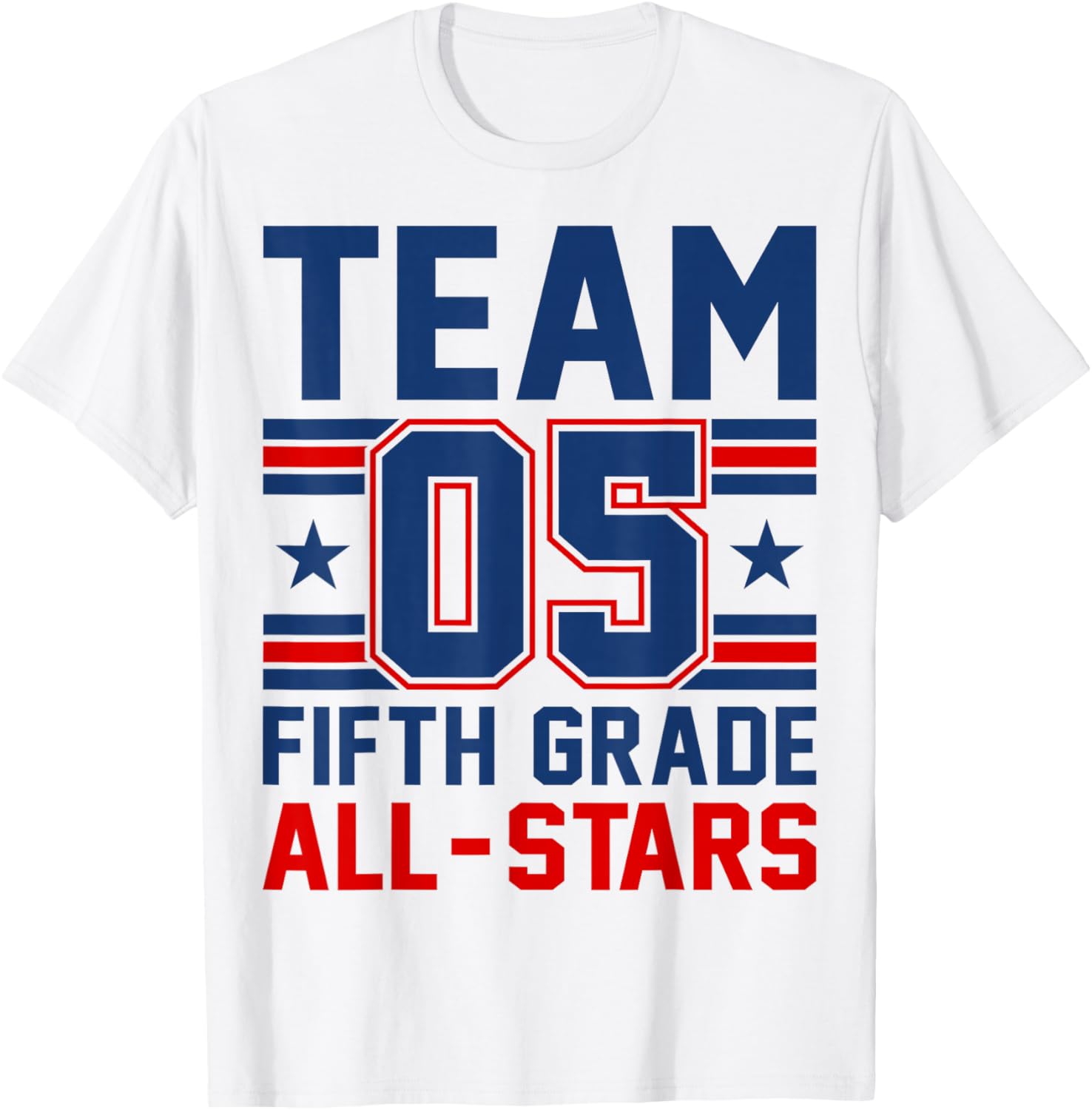 Kids Sports 05 Team Fifth Grade 5th Grade All Stars Jersey T-Shirt - T-Shirt | White