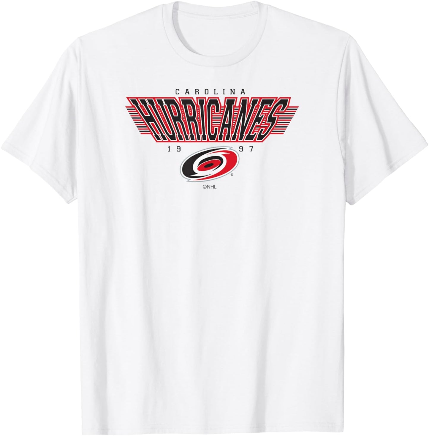 Carolina Hurricanes Laser Gray NHL Officially Licensed T-Shirt - T-Shirt | White