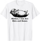 Mother I Am But Skin and Bones Funny Fat English Bulldog T-Shirt - T-Shirt | White