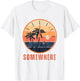 It's 5 O'clock Somewhere Retro Sunset Beach Shirt Women T-Shirt - T-Shirt | White