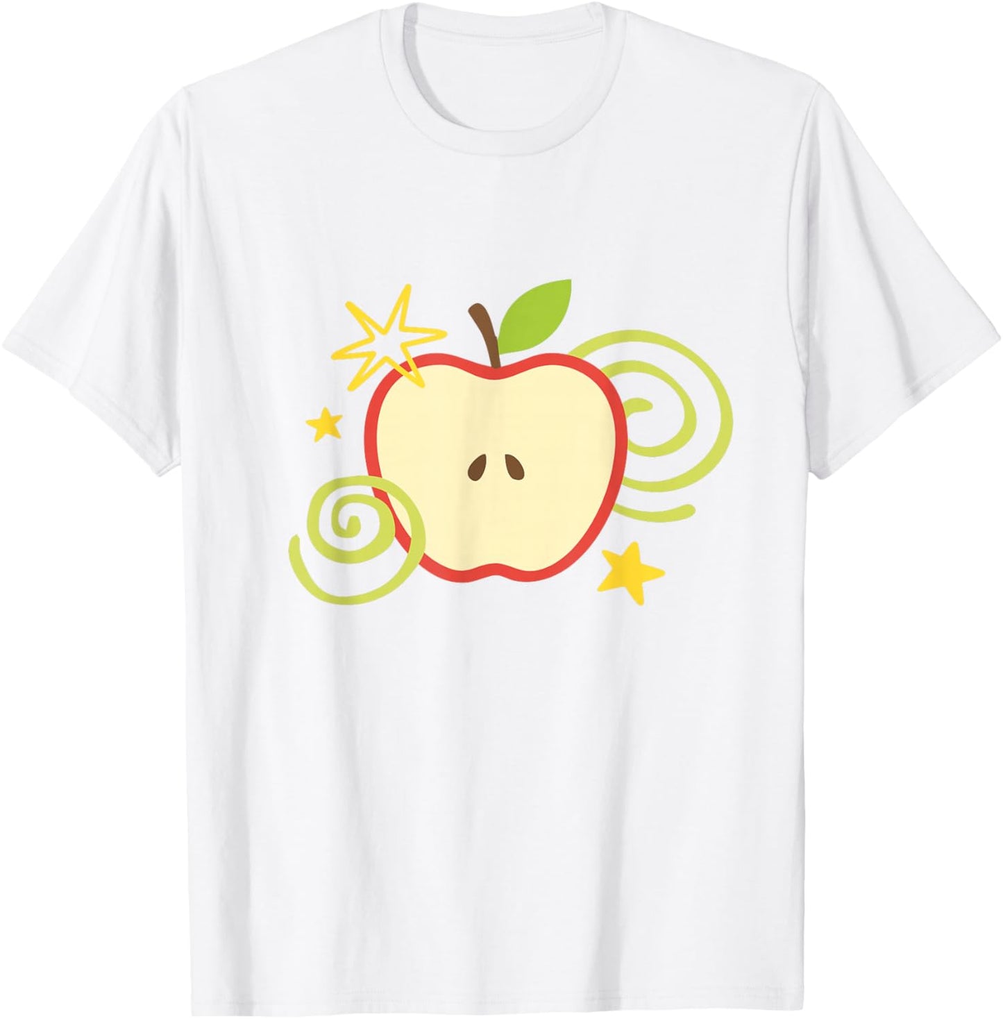 Apple y2k Whimsy Twee Kawaii Cute Heisei Retro Summer Teen T-Shirt - T-Shirt | White