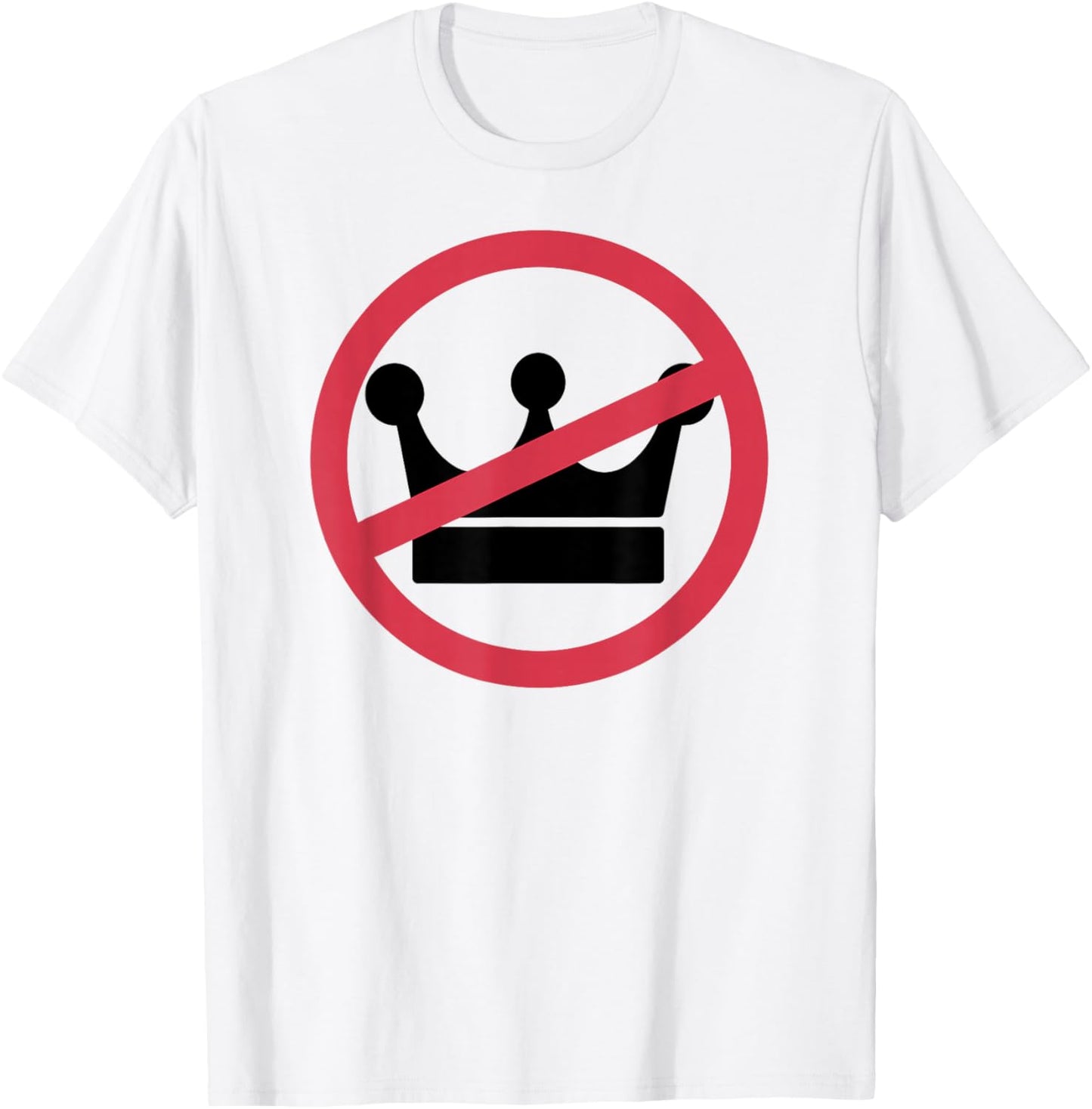 No Kings in America Pro Democracy Anti Monarchy Oligarchy T-Shirt - T-Shirt | White