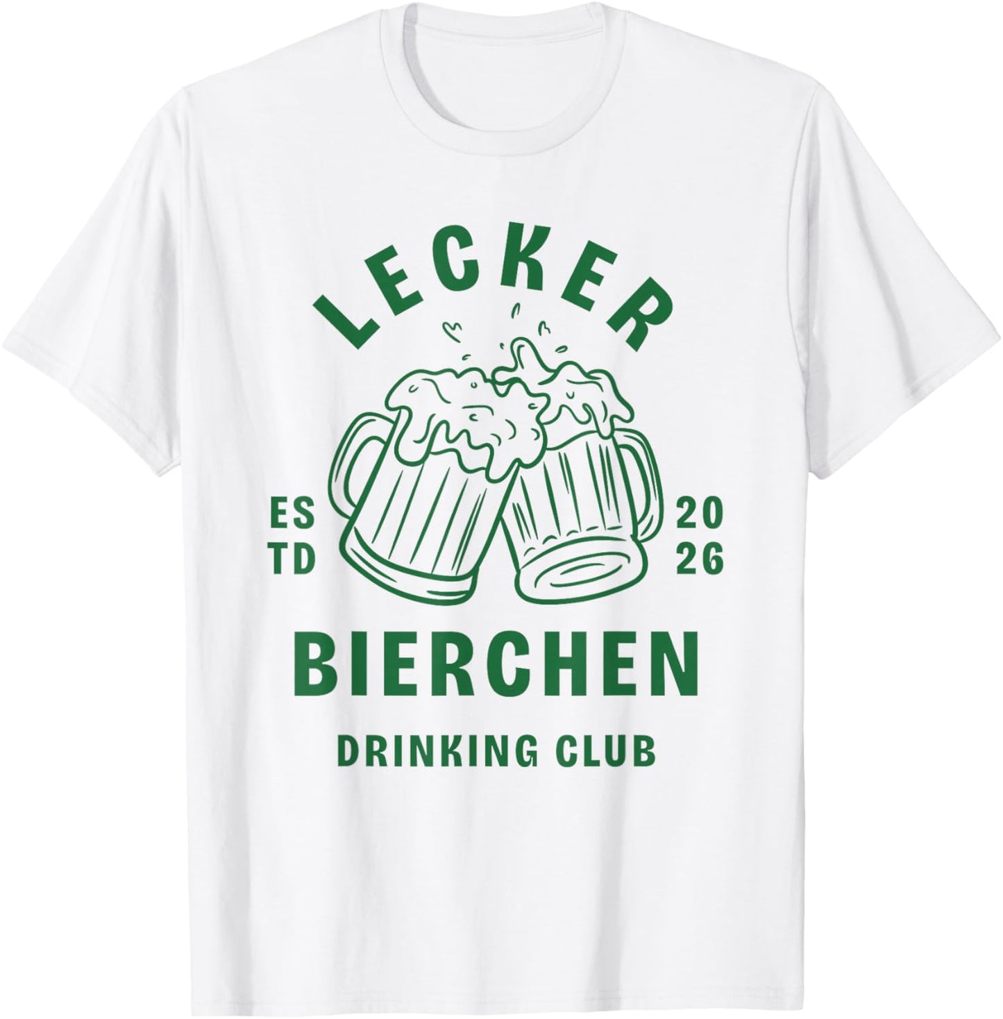 Lecker Bierchen Club Lustiges Sommer Bier Party Crew Motiv T-Shirt - T-Shirt | White