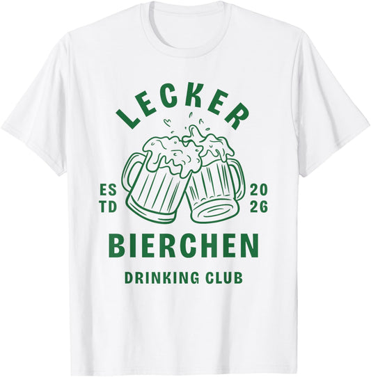 Lecker Bierchen Club Lustiges Sommer Bier Party Crew Motiv T-Shirt - T-Shirt | White