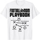 Football Mom PLAYBOOK Football Love Football Player Game Day T-Shirt - T-Shirt | White