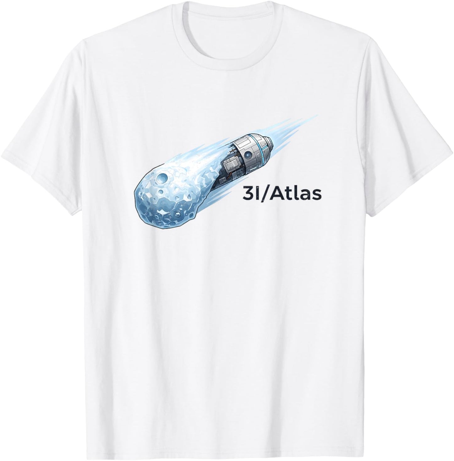3I Atlas Comet UFO Cosmic Mystery T-Shirt - T-Shirt | White