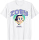 Kpop Demon Hunters Zoey Collegic Officially Licensed T-Shirt - T-Shirt | White