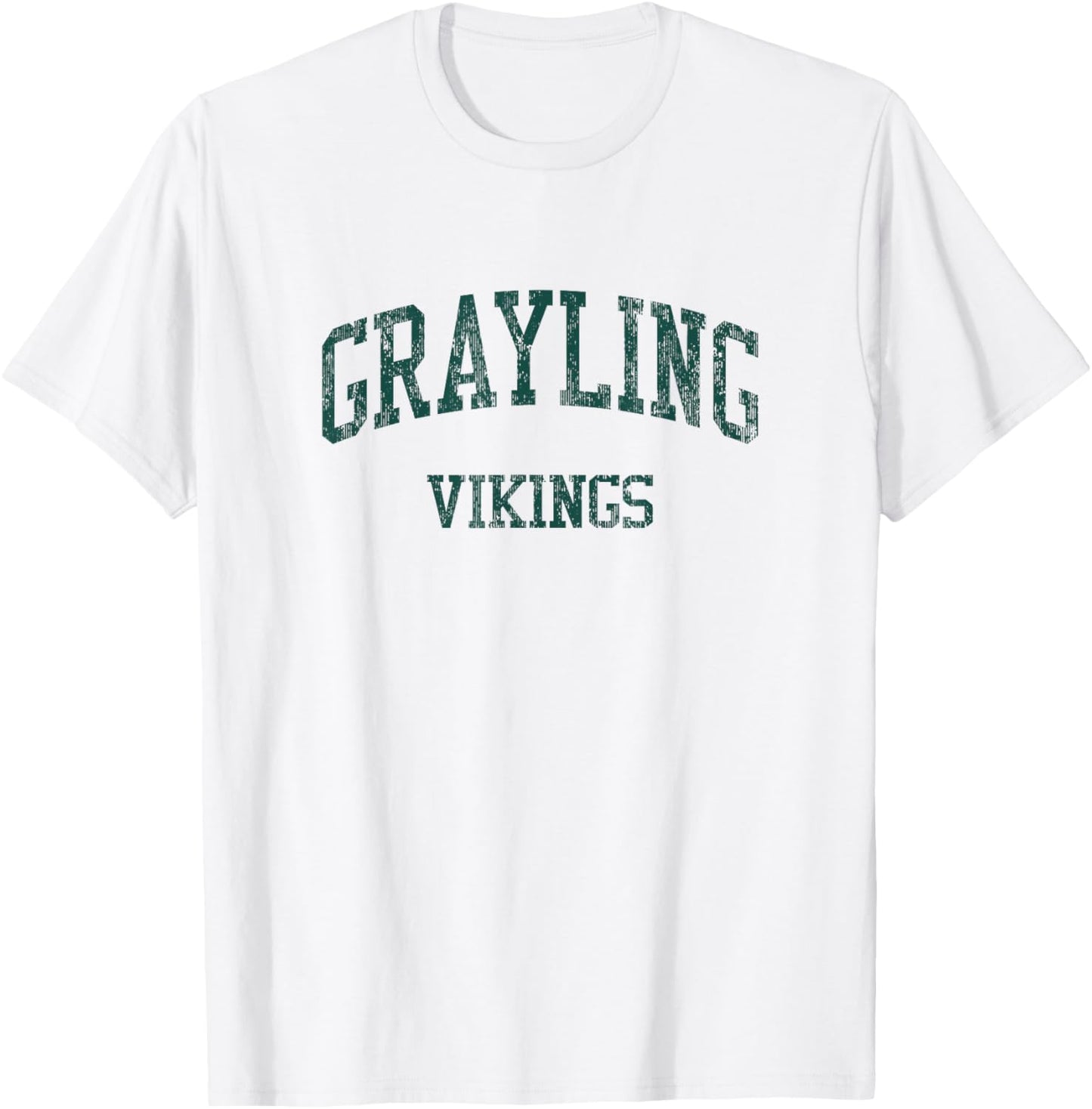 Grayling High School HS Grayling MI Vintage Sports T-Shirt - T-Shirt | White