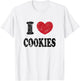 Vintage I Love Cookies T-Shirt - T-Shirt | White
