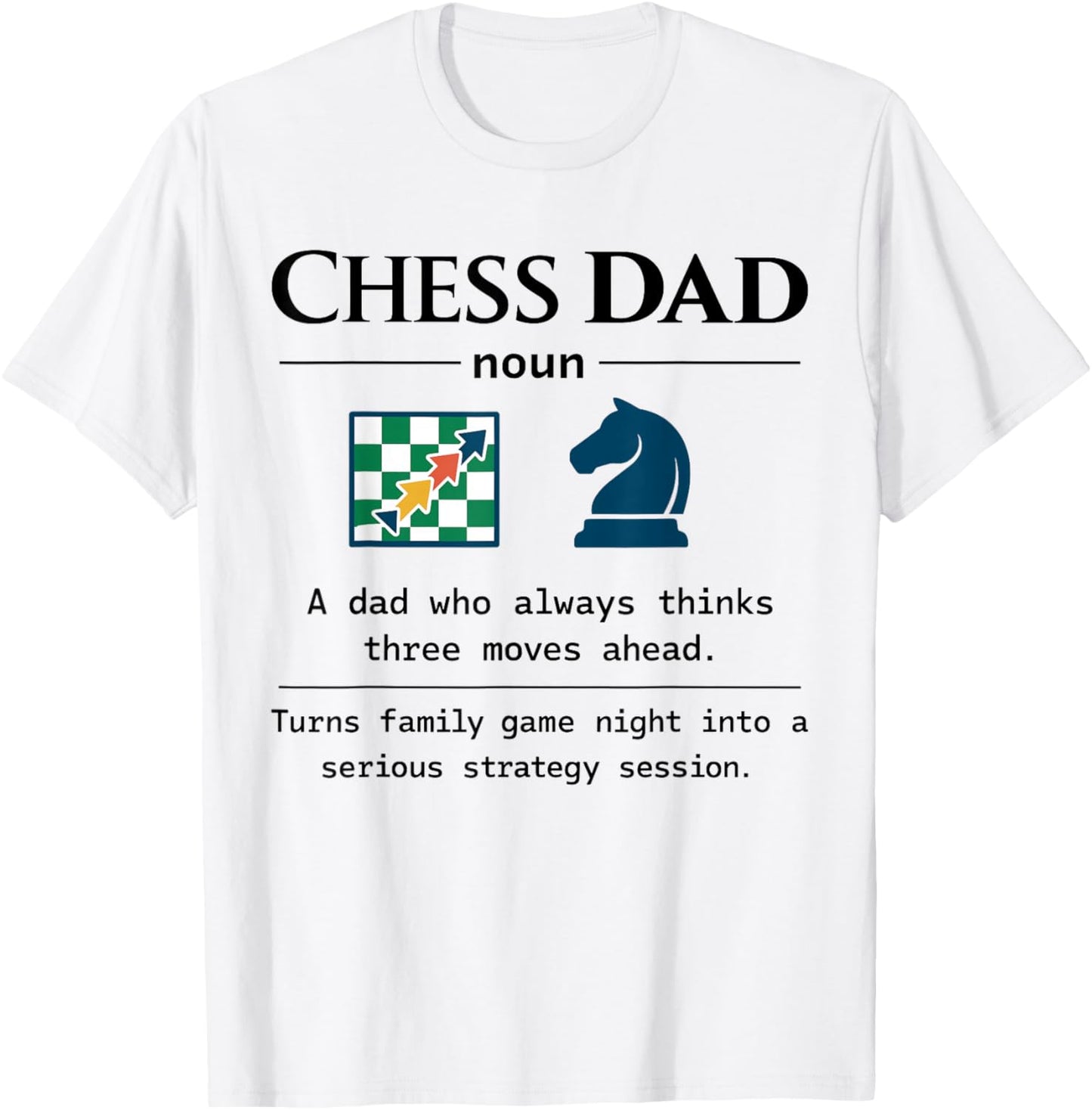 Chess dad Definition Gifts Fathers Day Men T-Shirt - T-Shirt | White