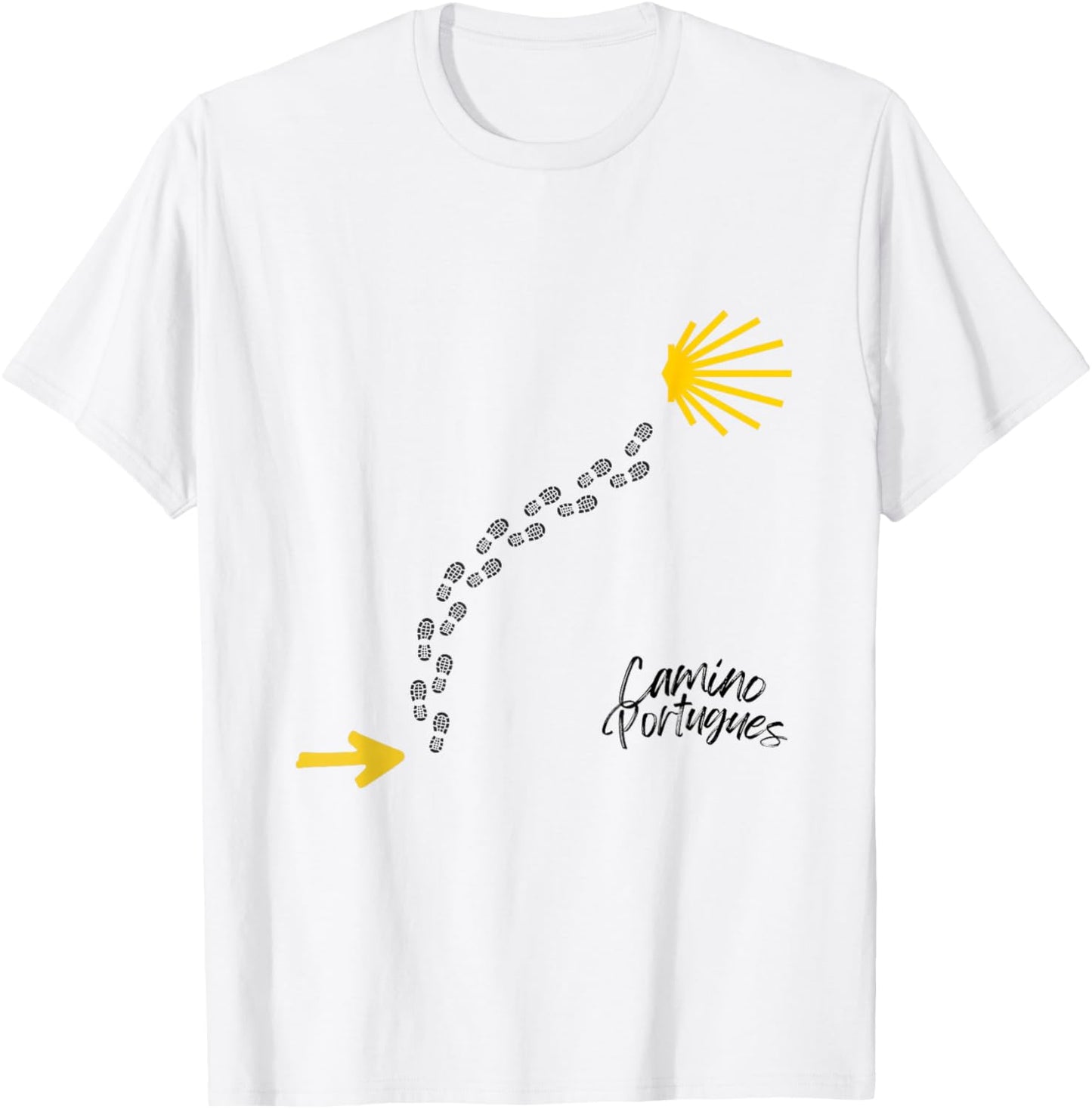 Traces of the Portuguese Way, Camino de Santiago T-Shirt - T-Shirt | White