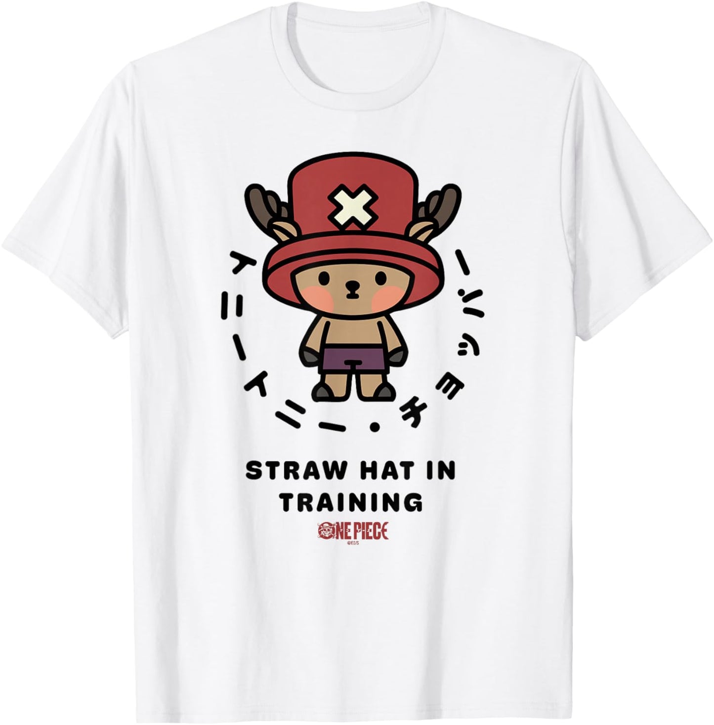 One Piece Straw Hat in Training Officially Licensed T-Shirt - T-Shirt | White
