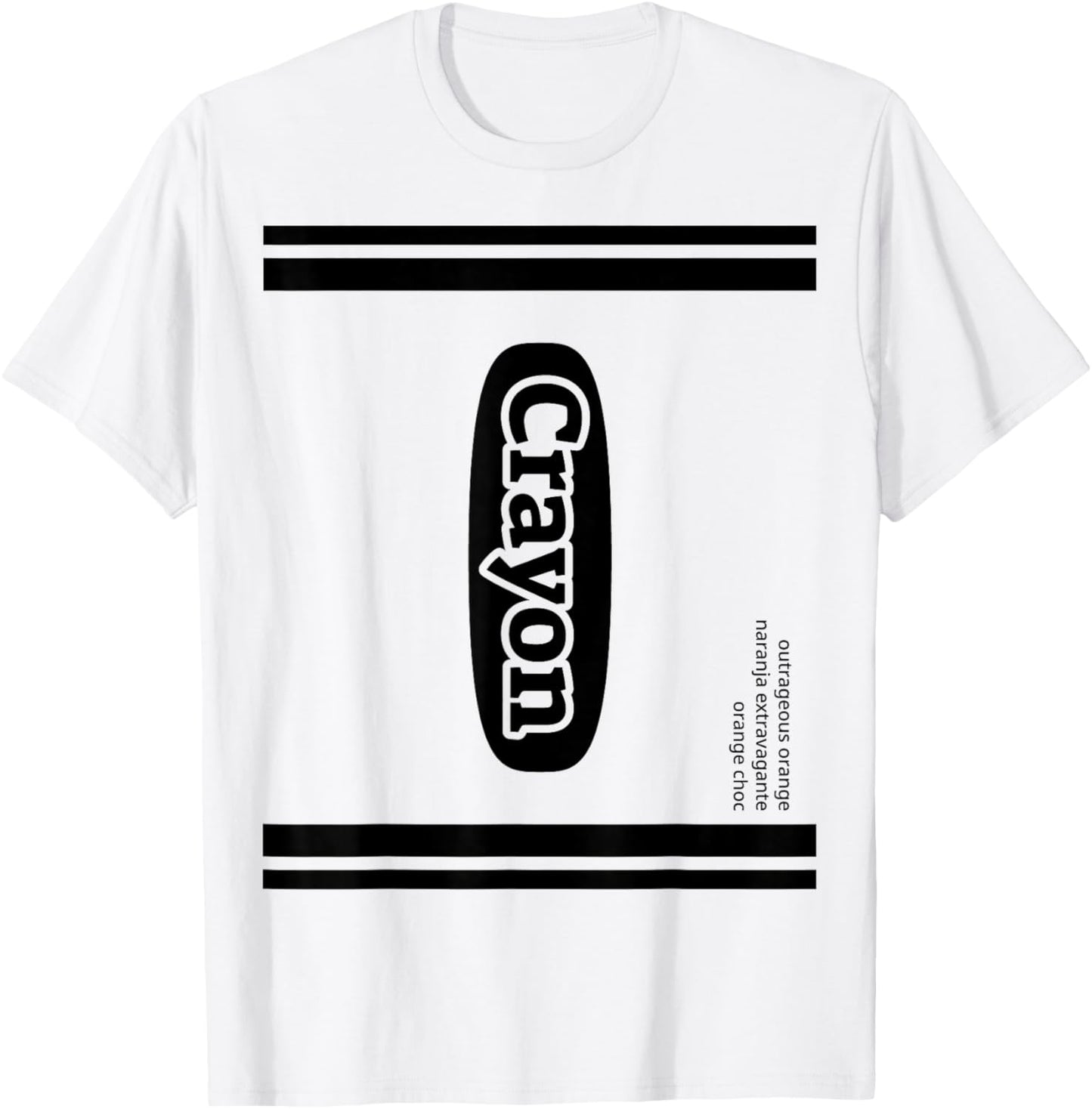 J. Walker -Child Crayon Outrageous Orange Group Costume T-Shirt - T-Shirt | White