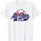 Baseball All-Star Dad T-Shirt - T-Shirt | White
