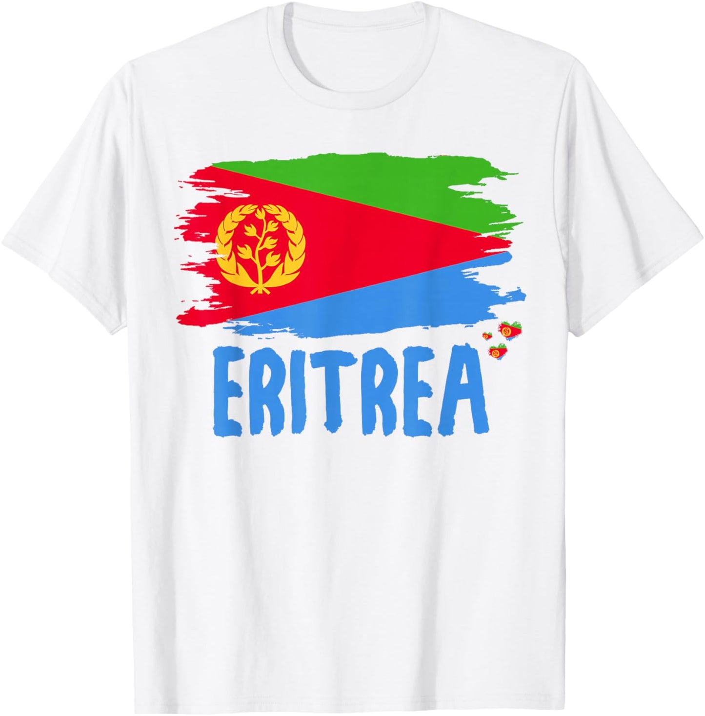 Eritrean Flag Outfit Idea & Eritrea Heritage Theme T-Shirt - T-Shirt | White