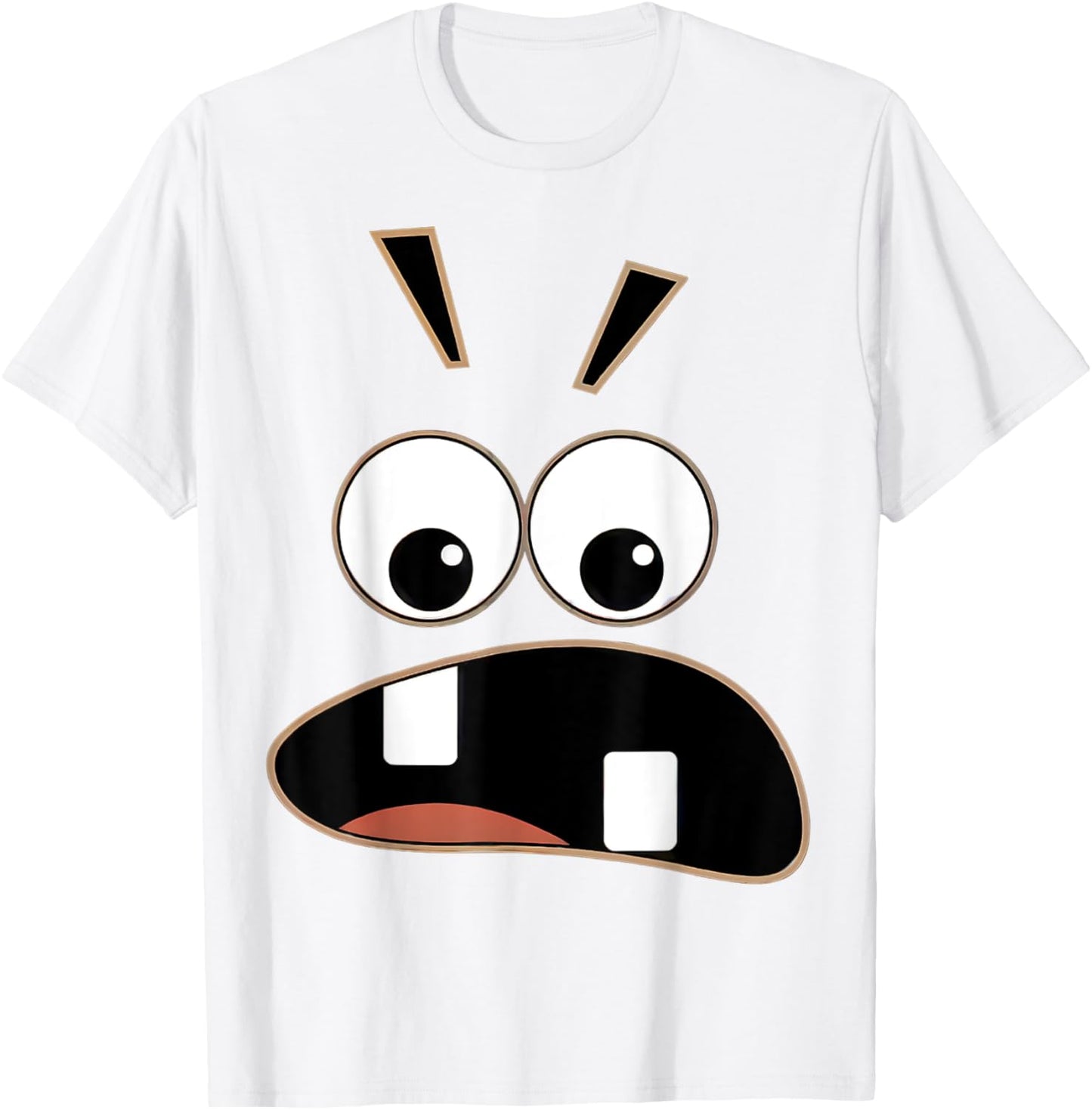 Funny Carrot Creepy Face Halloween costume Kids Men Women T-Shirt - T-Shirt | White