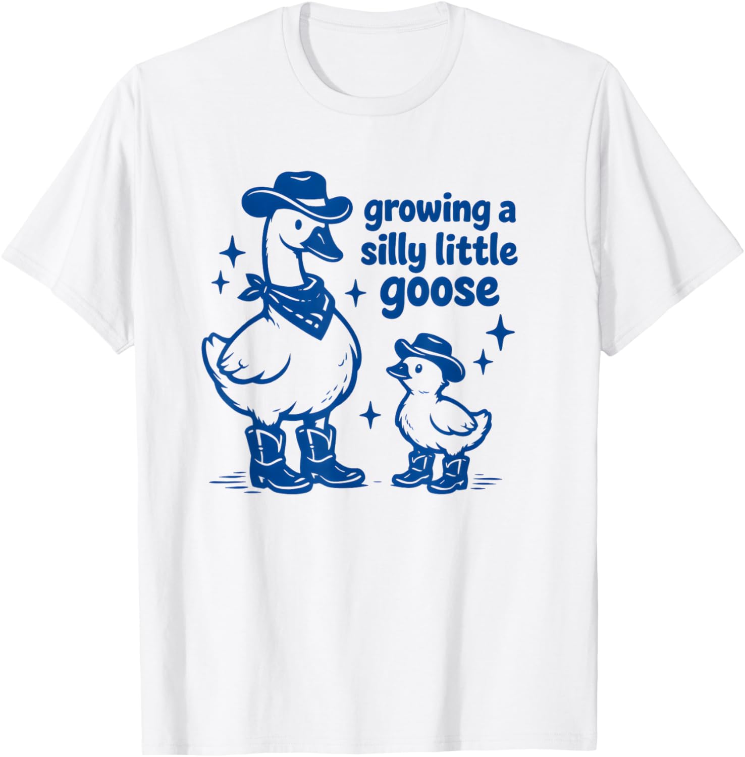 Growing A Silly Little Goose Pregnancy Announcement T-Shirt - T-Shirt | White