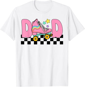 Dad Rolling Into Birthday Roller Skating Family Matching T-Shirt - T-Shirt | White