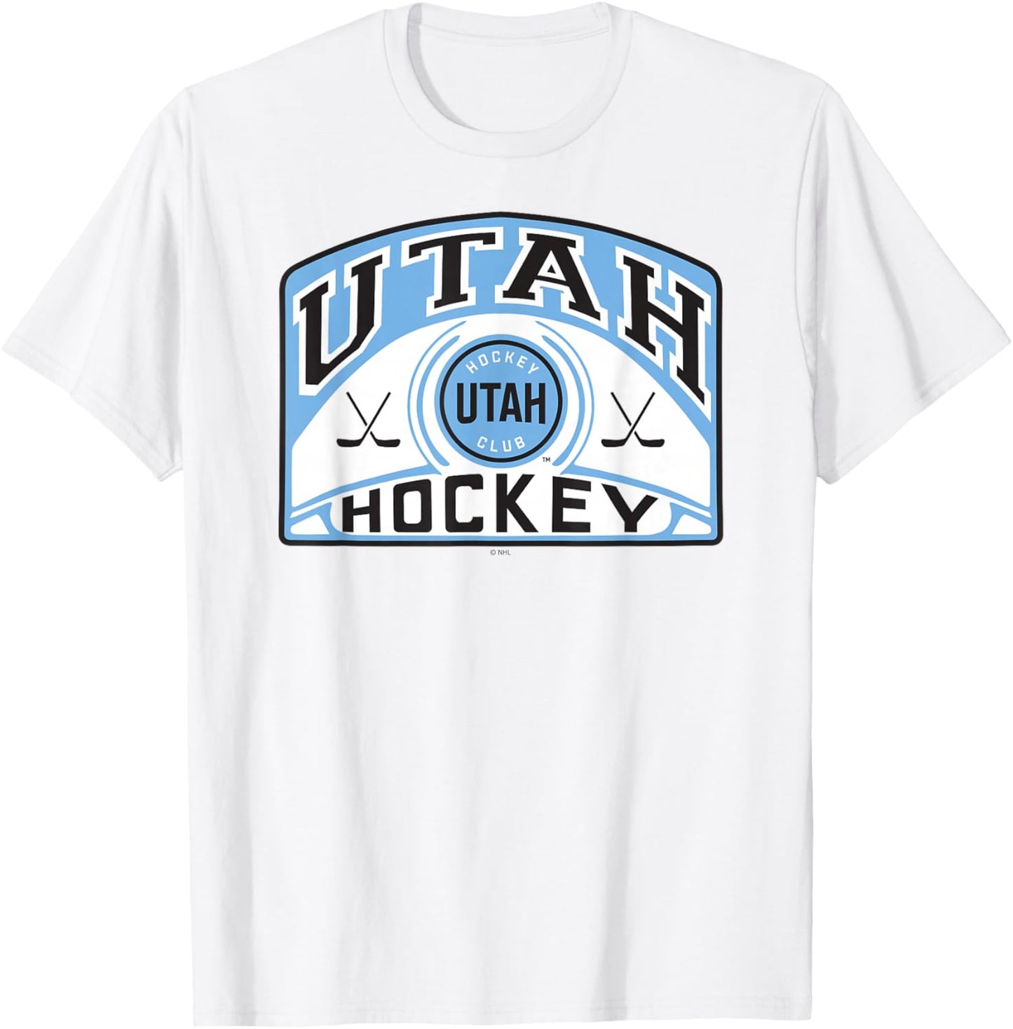Utah Hockey Club Glide Gray Officially Licensed T-Shirt - T-Shirt | White