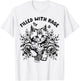 Funny Cat Filled With Rage Mental Health Meme Cat Lover T-Shirt - T-Shirt | White