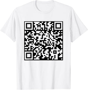 Funny QR President Trump Dance Code T-Shirt - T-Shirt | White