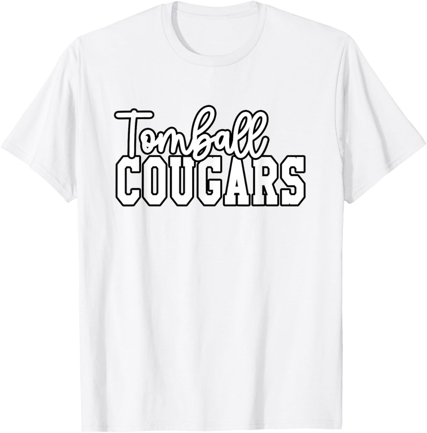 Tomball High School Cougars T-Shirt - T-Shirt | White